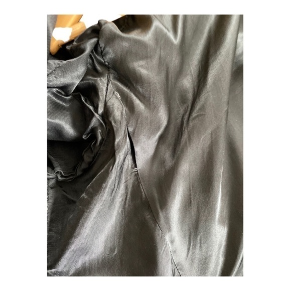 VTG House Of Cromwell New York Mens Herringbone Gray Coat size  42 - Picture 7 of 9